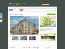 Tablet Screenshot of myarea.ca